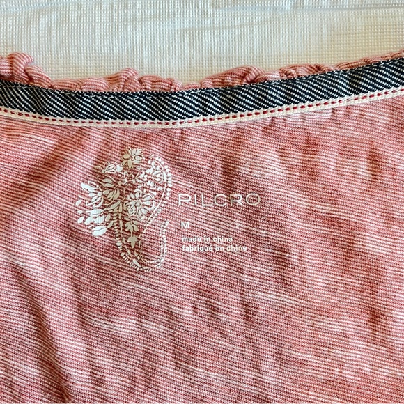 Pilcro and the Letterpress Pink Ruffle Tank Top - Picture 12 of 15